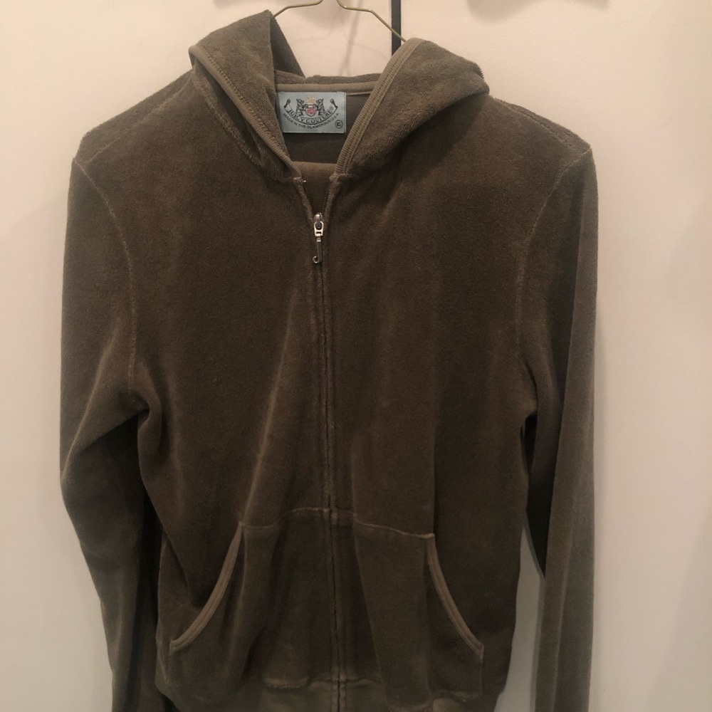 Juicy Couture 3-pc Olive Terrycloth tracksuit